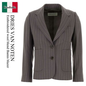 �y���ʌ���E�݌Ɍ���E�����ҏ����I�z �h���X ���@�� �m�b�e�� / Dries Van Noten Embroidered Wool Blend Bamis Blazer / 2610104033306 / 2610104033306 403 / 2610104033306403 / �W���P�b�g