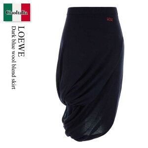 �y���ʌ���E�݌Ɍ���E�����ҏ����I�z ���G�x / Loewe Dark Blue Wool Blend Skirt / S540Y1LK16 / S540Y1LK16 DARKNAVY / S540Y1LK16DARKNAVY / �X�J�[�g