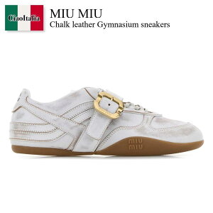 �y���ʌ���E�݌Ɍ���E�����ҏ����I�z �~���E�~���E / Miu Miu Chalk Leather Gymnasium Sneakers / 5E549E F0009 / 5E549E FA0053F33 F0009 / 5E549EFA0053F33 / 5E549EFA0053F33 F0009 / 5E549EFA0053F33F0009 / ���[�t�@�[�E�I�b�N�X