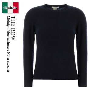 �y���ʌ���E�݌Ɍ���E�����ҏ����I�z �U�E���E / The Row Midnight Blue Cashmere Noler Sweater / 10675 Y973 / 10675 Y973 DRN / 10675Y973 / 10675Y973 DRN / 10675Y973DRN / �j�b�g�E�Z�[�^�[