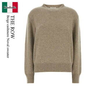 �y���ʌ���E�݌Ɍ���E�����ҏ����I�z �U�E���E / The Row Beige Cashmere Noval Sweater / 10689 Y120 / 10689 Y120 BEI / 10689Y120 / 10689Y120 BEI / 10689Y120BEI / �j�b�g�E�Z�[�^�[