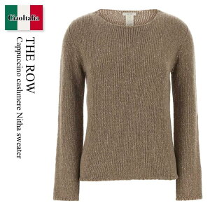 �y���ʌ���E�݌Ɍ���E�����ҏ����I�z �U�E���E / The Row Cappuccino Cashmere Nitha Sweater / 10726 Y987 / 10726 Y987 DUN / 10726Y987 / 10726Y987 DUN / 10726Y987DUN / �j�b�g�E�Z�[�^�[