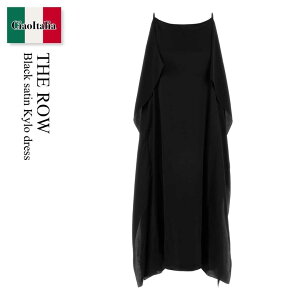 �y���ʌ���E�݌Ɍ���E�����ҏ����I�z �U�E���E / The Row Black Satin Kylo Dress / 10856 W4414 / 10856 W4414 BLK / 10856W4414 / 10856W4414 BLK / 10856W4414BLK / �����s�[�X
