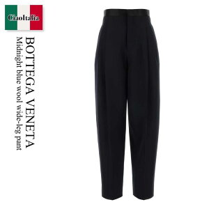 �y���ʌ���E�݌Ɍ���E�����ҏ����I�z �{�b�e�K�E���F�l�^ / Bottega Veneta Midnight Blue Wool Wide-Leg Pant / 857717 V6DH0 / 857717 V6DH0 4071 / 857717V6DH0 / 857717V6DH0 4071 / 857717V6DH04071 / �p���c