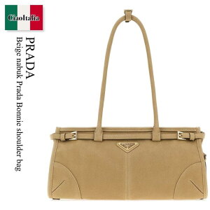 �y���ʌ���E�݌Ɍ���E�����ҏ����I�z �v���_ / ���΂� / �J�o�� / Prada Beige Nabuk Prada Bonnie Shoulder Bag / 1BA426 F0F24 / 1BA426 VMOM2GB8 F0F24 / 1BA426VMOM2GB8 / 1BA426VMOM2GB8 F0F24 / 1BA426VMOM2GB8F0F24 / �V�����_�[�o