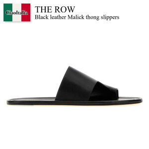 �y���ʌ���E�݌Ɍ���E�����ҏ����I�z �U�E���E / The Row Black Leather Malick Thong Slippers / F1777 SN65 / F1777 SN65 BLK / F1777SN65 / F1777SN65 BLK / F1777SN65BLK / �T���_���E�~���[��