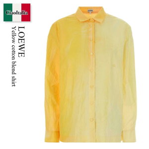 �y���ʌ���E�݌Ɍ���E�����ҏ����I�z ���G�x / Loewe Yellow Cotton Blend Shirt / S540Y05XCX / S540Y05XCX YELLOW / S540Y05XCXYELLOW / �u���E�X�E�V���c