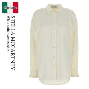 �y���ʌ���E�݌Ɍ���E�����ҏ����I�z �X�e���E�}�b�J�[�g�j�[ / Stella Mccartney White Satin Oversize Shirt / 620200 3FU302 / 620200 3FU302 9200 / 6202003FU302 / 6202003FU302 9200 / 6202003FU3029200 / �u���E�X�E�V���c