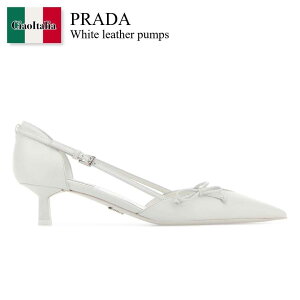 �y���ʌ���E�݌Ɍ���E�����ҏ����I�z �v���_ / Prada White Leather Pumps / 1I442O F0009 / 1I442O FB045011 F0009 / 1I442OFB045011 / 1I442OFB045011 F0009 / 1I442OFB045011F0009 / �p���v�X