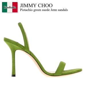 �y���ʌ���E�݌Ɍ���E�����ҏ����I�z �W�~�[�`���E / Jimmy Choo Pistachio Green Suede Jenn Sandals / JENN100SUE / JENN100SUE CLOVER / JENN100SUECLOVER / �T���_���E�~���[��