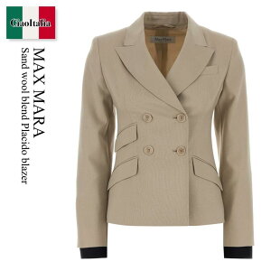 �y���ʌ���E�݌Ɍ���E�����ҏ����I�z �}�b�N�X�}�[�� / Max Mara Sand Wool Blend Placido Blazer / 261104 006 / 261104 1083600 006 / 2611041083600 / 2611041083600 006 / 2611041083600006 / �W���P�b�g