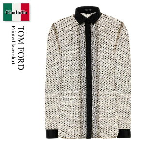 �y���ʌ���E�݌Ɍ���E�����ҏ����I�z �g���E�t�H�[�h / Tom Ford Printed Lace Shirt / CA3349FAX1768JNC / CA3349FAX176 8JNC / CA3349FAX1768 / CA3349FAX1768 JNC / �u���E�X�E�V���c