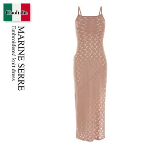 �y���ʌ���E�݌Ɍ���E�����ҏ����I�z �}���[���Z�� / Marine Serre Embroidered Knit Dress / WDR460ACKNI0545 / WDR460ACKNI0545 PK00 / WDR460ACKNI0545PK00 / �����s�[�X
