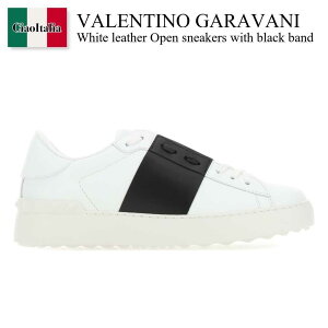 �y���ʌ���E�݌Ɍ���E�����ҏ����I�z �o�����`�m / Valentino Garavani White Leather Open Sneakers With Black Ba / 9Y2S0830BLU / 9Y2S0830BLU A01 / 9Y2S0830BLUA01 / �X�j�[�J�[