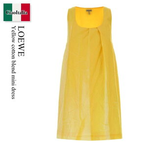 �y���ʌ���E�݌Ɍ���E�����ҏ����I�z ���G�x / Loewe Yellow Cotton Blend Mini Dress / S540Y09XVT / S540Y09XVT YELLOW / S540Y09XVTYELLOW / �����s�[�X