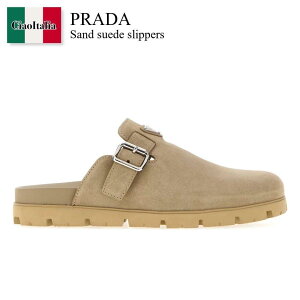 �y���ʌ���E�݌Ɍ���E�����ҏ����I�z �v���_ / Prada Sand Suede Slippers / 2S3003 F0F24 / 2S3003 FG000054 F0F24 / 2S3003FG000054 / 2S3003FG000054 F0F24 / 2S3003FG000054F0F24 / �T���_��