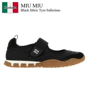�y���ʌ���E�݌Ɍ���E�����ҏ����I�z �~���E�~���E / Miu Miu Black Fabric Tyre Ballerinas / 5F416E F0002 / 5F416E F005D7C F0002 / 5F416EF005D7C / 5F416EF005D7C F0002 / 5F416EF005D7CF0002 / �X�j�[�J�[