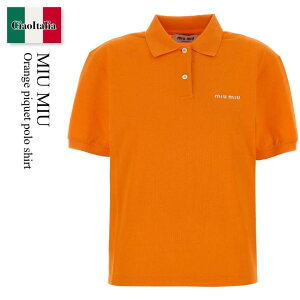 �y���ʌ���E�݌Ɍ���E�����ҏ����I�z �~���E�~���E / Miu Miu Orange Piquet Polo Shirt / MJN535 F0049 / MJN535 SOOO14RW F0049 / MJN535SOOO14RW / MJN535SOOO14RW F0049 / MJN535SOOO14RWF0049 / �|���V���c