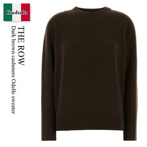 �y���ʌ���E�݌Ɍ���E�����ҏ����I�z �U�E���E / The Row Dark Brown Cashmere Odelle Sweater / 11086 Y973 / 11086 Y973 CSB / 11086Y973 / 11086Y973 CSB / 11086Y973CSB / �j�b�g�E�Z�[�^�[