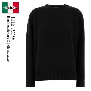 �y���ʌ���E�݌Ɍ���E�����ҏ����I�z �U�E���E / The Row Black Cashmere Odelle Sweater / 11086 Y973 / 11086 Y973 BLK / 11086Y973 / 11086Y973 BLK / 11086Y973BLK / �j�b�g�E�Z�[�^�[