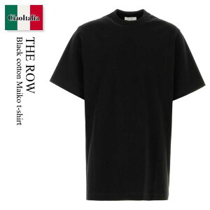 �y���ʌ���E�݌Ɍ���E�����ҏ����I�z �U�E���E / The Row Black Cotton Maiko T-Shirt / 1403K 760 / 1403K 760 BLK / 1403K760 / 1403K760 BLK / 1403K760BLK / T�V���c�E�J�b�g�\�[