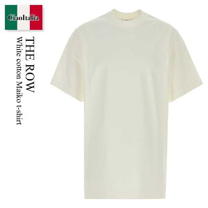 �y���ʌ���E�݌Ɍ���E�����ҏ����I�z �U�E���E / The Row White Cotton Maiko T-Shirt / 1403K 760 / 1403K 760 WHT / 1403K760 / 1403K760 WHT / 1403K760WHT / T�V���c�E�J�b�g�\�[