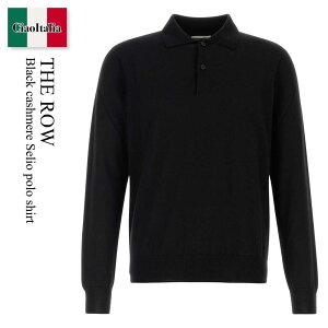 �y���ʌ���E�݌Ɍ���E�����ҏ����I�z �U�E���E / The Row Black Cashmere Selio Polo Shirt / 1439Y 995 / 1439Y 995 BLK / 1439Y995 / 1439Y995 BLK / 1439Y995BLK / �|���V���c