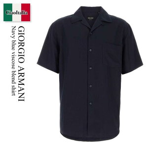 �y���ʌ���E�݌Ɍ���E�����ҏ����I�z �W�����W�I �A���}�[�j / Giorgio Armani Navy Blue Viscose Blend Shirt / GM00316 9TE20303 / GM00316 9TE20303 UB102 / GM003169TE20303 / GM003169TE20303 UB102 / GM003169TE20303UB102 / �V���c