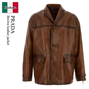�y���ʌ���E�݌Ɍ���E�����ҏ����I�z �v���_ / Prada Brown Leather Jacket / UPG409 F0324 / UPG409 SOOO186N F0324 / UPG409SOOO186N / UPG409SOOO186N F0324 / UPG409SOOO186NF0324 / ���U�[�W���P�b�g