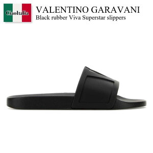 �y���ʌ���E�݌Ɍ���E�����ҏ����I�z �o�����`�m / Valentino Garavani Black Rubber Viva Superstar Slippers / 9Y2S0J93MYC / 9Y2S0J93MYC 0NO / 9Y2S0J93MYC0NO / �T���_��
