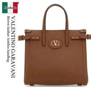 �y���ʌ���E�݌Ɍ���E�����ҏ����I�z �o�����`�m / ���΂� / �J�o�� / Valentino Garavani Brown Leather Antibes Handbag / 8W2B0R20YYQ / 8W2B0R20YYQ N58 / 8W2B0R20YYQN58 / �n���h�o�b�O