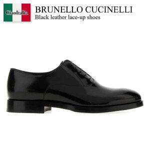 �y���ʌ���E�݌Ɍ���E�����ҏ����I�z �u���l���N�`�l�� / Brunello Cucinelli Black Leather Lace-Up Shoes / MZUFOXC937 / MZUFOXC937 C101 / MZUFOXC937C101 / �h���X�V���[�Y�E�v�C�E�r�W�l�X�V���[�Y