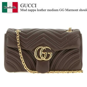 �y���ʌ���E�݌Ɍ���E�����ҏ����I�z �O�b�` / ���΂� / �J�o�� / Gucci Mud Nappa Leather Medium Gg Marmont Shoulder Bag / 837267 AAGUE / 837267 AAGUE 2818 / 837267AAGUE / 837267AAGUE 2818 / 837267AAGUE2818 / �V�����_�[�o�b