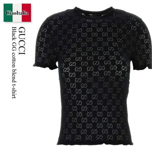 �y���ʌ���E�݌Ɍ���E�����ҏ����I�z �O�b�` / Gucci Black Gg Cotton Blend T-Shirt / 875544 XKFMQ / 875544 XKFMQ 1000 / 875544XKFMQ / 875544XKFMQ 1000 / 875544XKFMQ1000 / T�V���c�E�J�b�g�\�[
