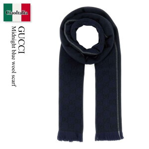 �y���ʌ���E�݌Ɍ���E�����ҏ����I�z �O�b�` / Gucci Midnight Blue Wool Scarf / 853177 4G200 / 853177 4G200 4163 / 8531774G200 / 8531774G200 4163 / 8531774G2004163 / �}�t���[
