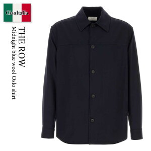 �y���ʌ���E�݌Ɍ���E�����ҏ����I�z �U�E���E / The Row Midnight Blue Wool Oslo Shirt / 1395W 4466 / 1395W 4466 DRN / 1395W4466 / 1395W4466 DRN / 1395W4466DRN / �V���c