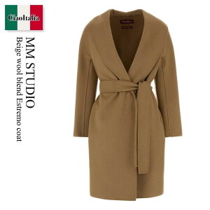 �y���ʌ���E�݌Ɍ���E�����ҏ����I�z �}�b�N�X�}�[�� / Mm Studio Beige Wool Blend Estremo Coat / 262601 024 / 262601 6031600 024 / 2626016031600 / 2626016031600 024 / 2626016031600024 / �R�[�g