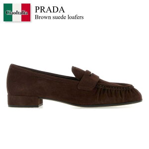 �y���ʌ���E�݌Ɍ���E�����ҏ����I�z �v���_ / Prada Brown Suede Loafers / 1D175O F0003 / 1D175O F020008 F0003 / 1D175OF020008 / 1D175OF020008 F0003 / 1D175OF020008F0003 / ���[�t�@�[�E�I�b�N�X�t�H�[�h