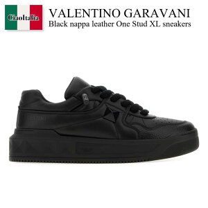 �y���ʌ���E�݌Ɍ���E�����ҏ����I�z �o�����`�m / Valentino Garavani Black Nappa Leather One Stud Xl Sneakers / 9Y2S0G37XTM / 9Y2S0G37XTM 0NO / 9Y2S0G37XTM0NO / �X�j�[�J�[