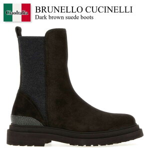 �y���ʌ���E�݌Ɍ���E�����ҏ����I�z �u���l���N�`�l�� / Brunello Cucinelli Dark Brown Suede Boots / MZSFG3307 / MZSFG3307 C9795 / MZSFG3307C9795 / �V���[�g�u�[�c�E�u�[�e�B