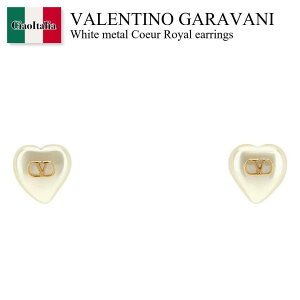 �y���ʌ���E�݌Ɍ���E�����ҏ����I�z �o�����`�m / Valentino Garavani White Metal Coeur Royal Earrings / 9W2J0BM2UXM / 9W2J0BM2UXM R5G / 9W2J0BM2UXMR5G / �s�A�X