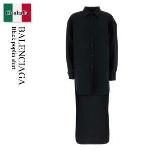�y���ʌ���E�݌Ɍ���E�����ҏ����I�z �o�����V�A�K / Balenciaga Black Poplin Shirt / 872323 TUM18 / 872323 TUM18 1000 / 872323TUM18 / 872323TUM18 1000 / 872323TUM181000 / �u���E�X�E�V���c