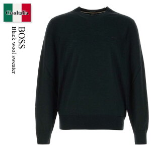 �y���ʌ���E�݌Ɍ���E�����ҏ����I�z �q���[�S�E�{�X / Boss Black Wool Sweater / 50571914 / 50571914 001 / 50571914001 / �j�b�g�E�Z�[�^�[