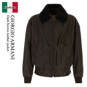 �y���ʌ���E�݌Ɍ���E�����ҏ����I�z �W�����W�I �A���}�[�j / Giorgio Armani Dark Brown Leather Jacket / GM00441 5AF30055 / GM00441 5AF30055 U8137 / GM004415AF30055 / GM004415AF30055 U8137 / GM004415AF30055U8137 / ���U�[�W��