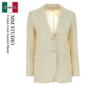 �y���ʌ���E�݌Ɍ���E�����ҏ����I�z �}�b�N�X�}�[�� / Mm Studio Cream Wool Assenzi Blazer / 262604 014 / 262604 6021600 014 / 2626046021600 / 2626046021600 014 / 2626046021600014 / �W���P�b�g