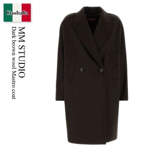 �y���ʌ���E�݌Ɍ���E�����ҏ����I�z �}�b�N�X�}�[�� / Mm Studio Dark Brown Wool Mastro Coat / 262601 089 / 262601 6071600 089 / 2626016071600 / 2626016071600 089 / 2626016071600089 / �R�[�g