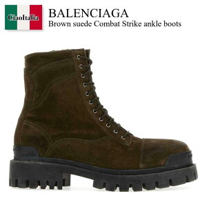 �y���ʌ���E�݌Ɍ���E�����ҏ����I�z �o�����V�A�K / Balenciaga Brown Suede Combat Strike Ankle Boots / 873536 WCB43 / 873536 WCB43 3281 / 873536WCB43 / 873536WCB43 3281 / 873536WCB433281 / �u�[�c