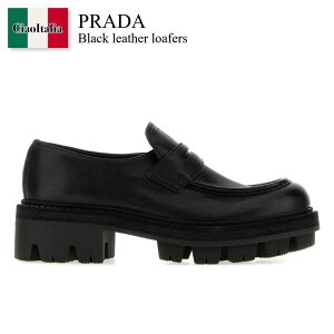 �y���ʌ���E�݌Ɍ���E�����ҏ����I�z �v���_ / Prada Black Leather Loafers / 1D696O F0002 / 1D696O F055Y9S F0002 / 1D696OF055Y9S / 1D696OF055Y9S F0002 / 1D696OF055Y9SF0002 / ���[�t�@�[�E�I�b�N�X�t�H�[�h