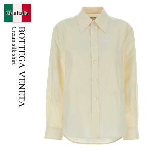 �y���ʌ���E�݌Ɍ���E�����ҏ����I�z �{�b�e�K�E���F�l�^ / Bottega Veneta Cream Silk Shirt / A004PC V6ZK0 / A004PC V6ZK0 9107 / A004PCV6ZK0 / A004PCV6ZK0 9107 / A004PCV6ZK09107 / �u���E�X�E�V���c