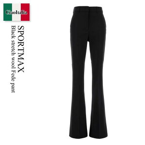 �y���ʌ���E�݌Ɍ���E�����ҏ����I�z �X�|�[�c�}�b�N�X / Sportmax Black Stretch Wool Fede Pant / 262213 004 / 262213 6012600 004 / 2622136012600 / 2622136012600 004 / 2622136012600004 / �p���c